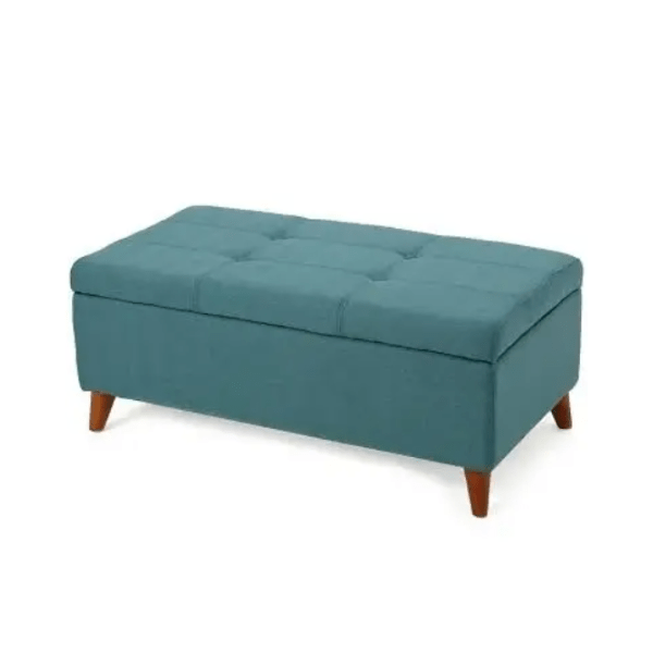 GDFSTUDIO Etoney Contemporary Fabric Storage Ottoman - Storage furniture item for interior design